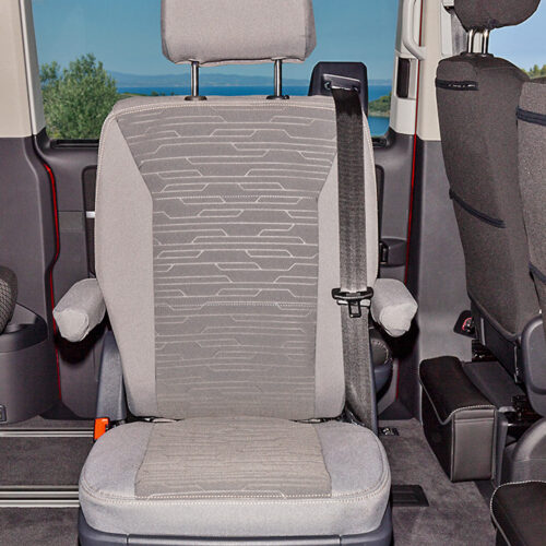 Schonbezug Drehsitz VW T6.1 Komplettbezug Drehsitz 2. Sitzreihe