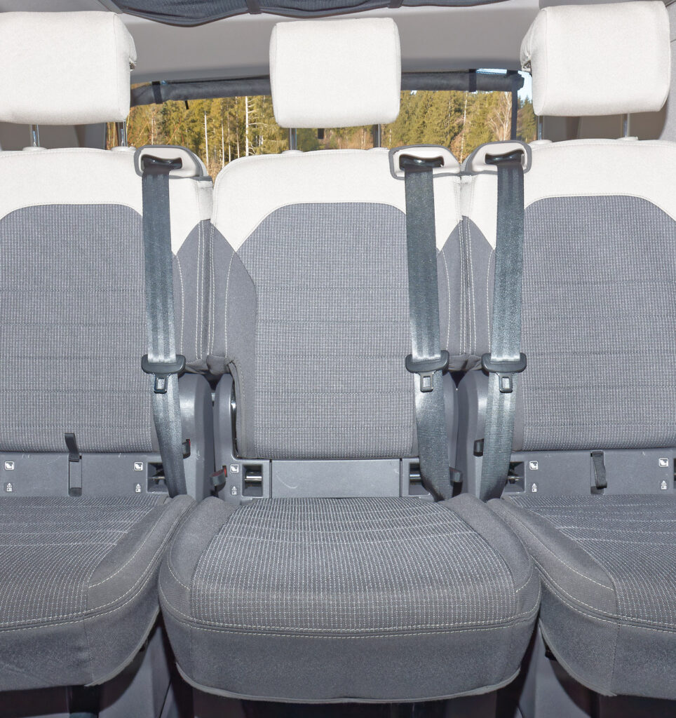 Second Skin Seat Cover Middle Seat VW T7 Beach Camper Bright Dots