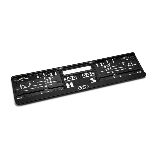 Support de plaque d'immatriculation Audi noir Support de plaque d'immatriculation Audi