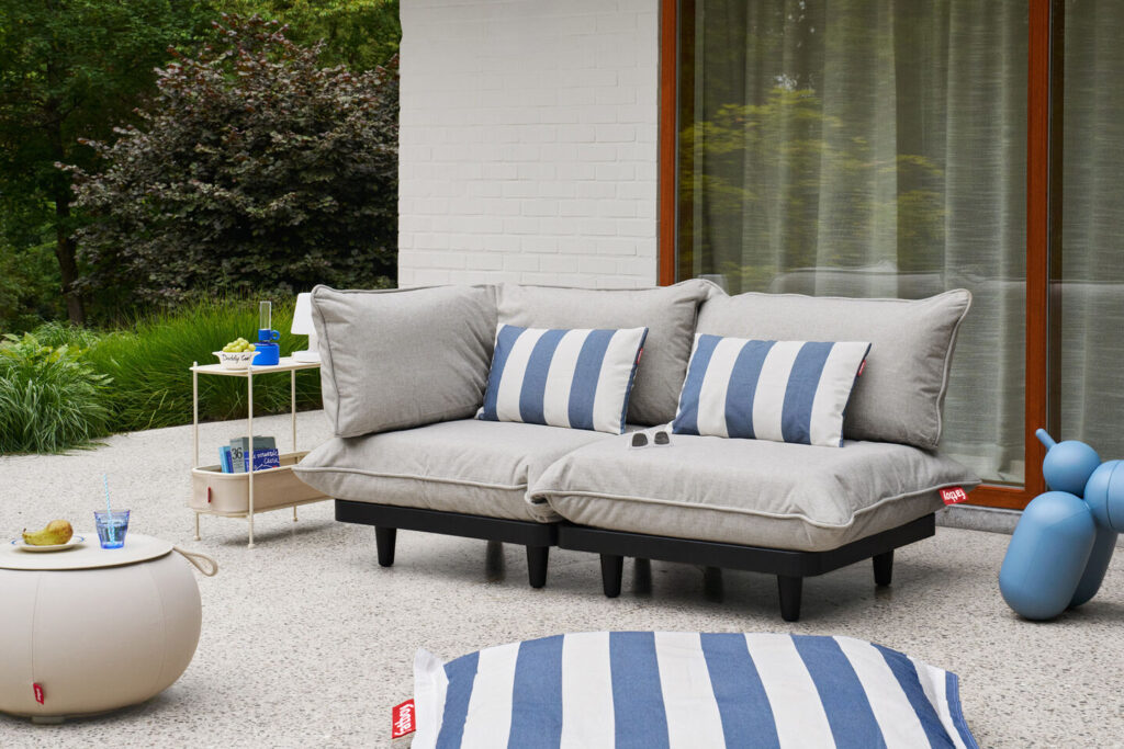 Fatboy King Pillow Stripe Ocean Blue Outdoor Cushion VW Camper