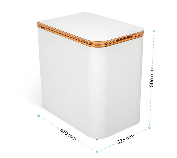 TROBOLO SilvaBlœm White Separating Toilet in a VW Camper
