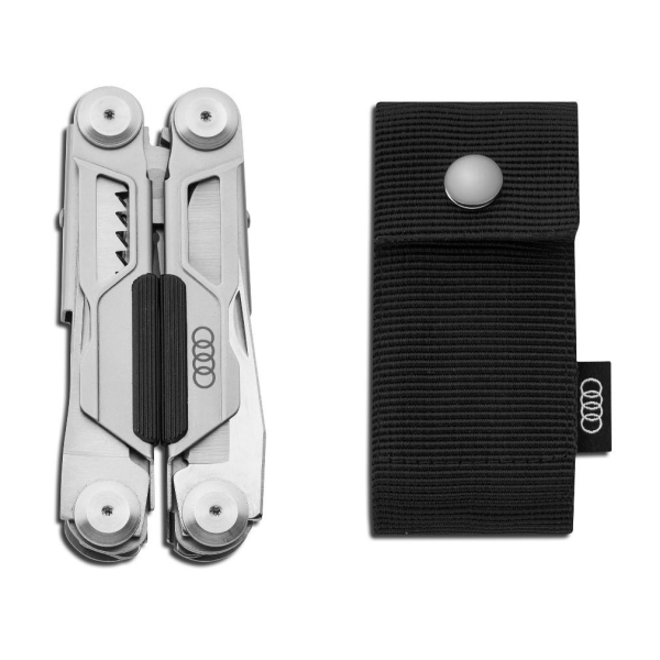 Audi Multitool, Silver, Stainless Steel, Compact, for On-the-Go Use