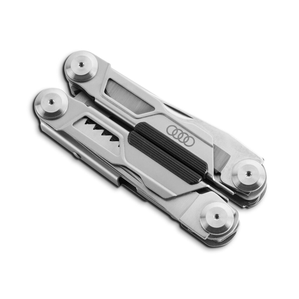 Audi Multitool, Silver, Stainless Steel, Compact, for On-the-Go Use