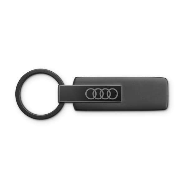 Audi Key Fob, Stainless Steel, Black, High-Quality Design
