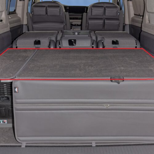 BRANDRUP iXTEND PAD Schutzmatte auf dem Heckbrett im VW T7 California Beach Tour
